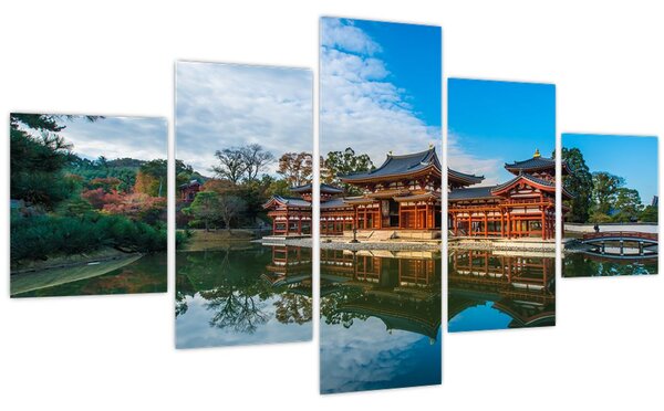Obraz - Chrám Byodo-in, Japonsko (125x70 cm)
