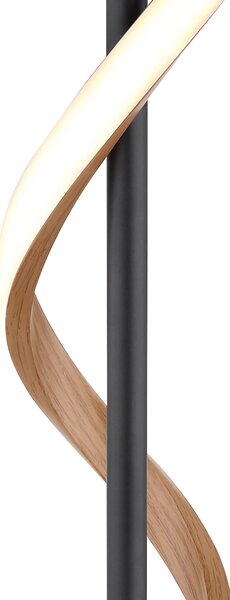 Stolní lampa WATKINS černá/hnědá