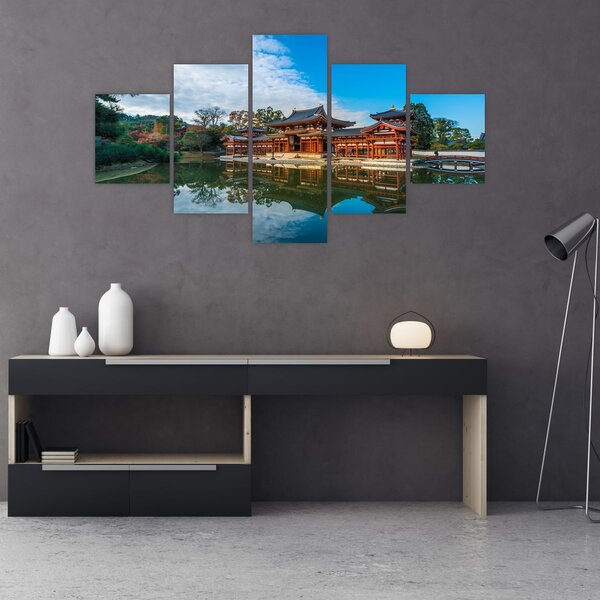 Obraz - Chrám Byodo-in, Japonsko (125x70 cm)