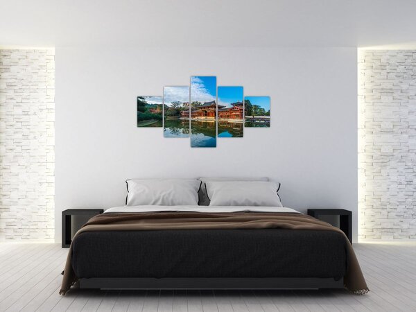 Obraz - Chrám Byodo-in, Japonsko (125x70 cm)