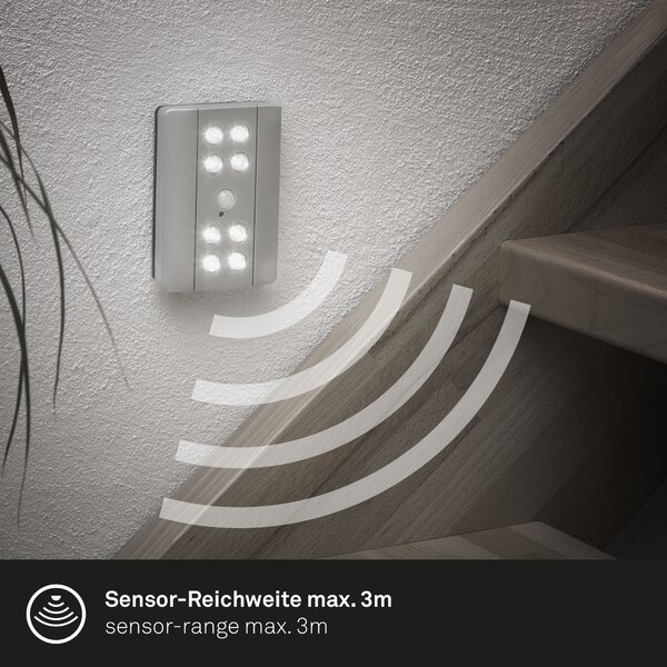 BRI 2255-081 LED Lero Indoor 11,6 cm 8x0,08W 7lm stříbrná - BRILONER