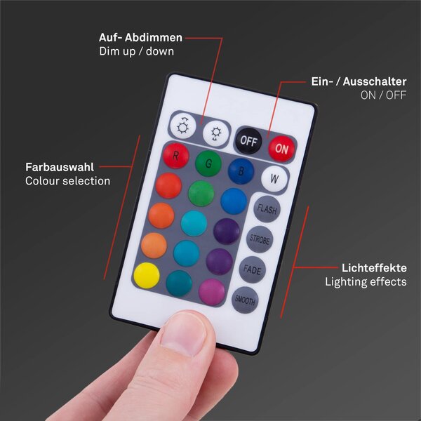 BRILO 2067-150 RGB LED pásek 500 cm bílé - BRILO