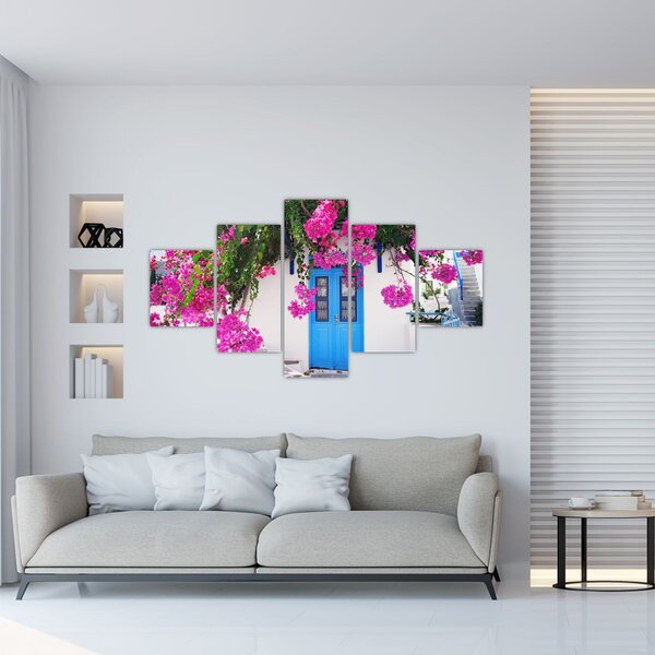Obraz - Tradiční řecký dům (125x70 cm)