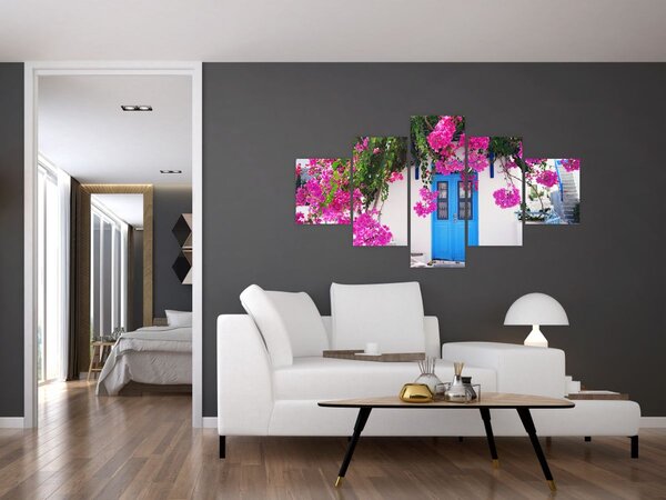 Obraz - Tradiční řecký dům (125x70 cm)
