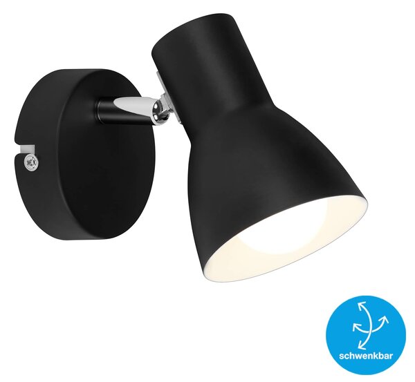 BRI 2860-015 Bodové svítidlo 13 cm 1x E14 25W černá - BRILONER