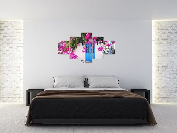 Obraz - Tradiční řecký dům (125x70 cm)