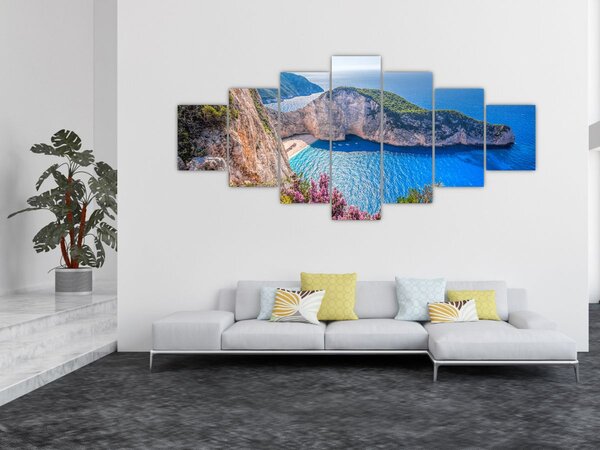 Obraz - Pláž Navagio, Řecko (210x100 cm)