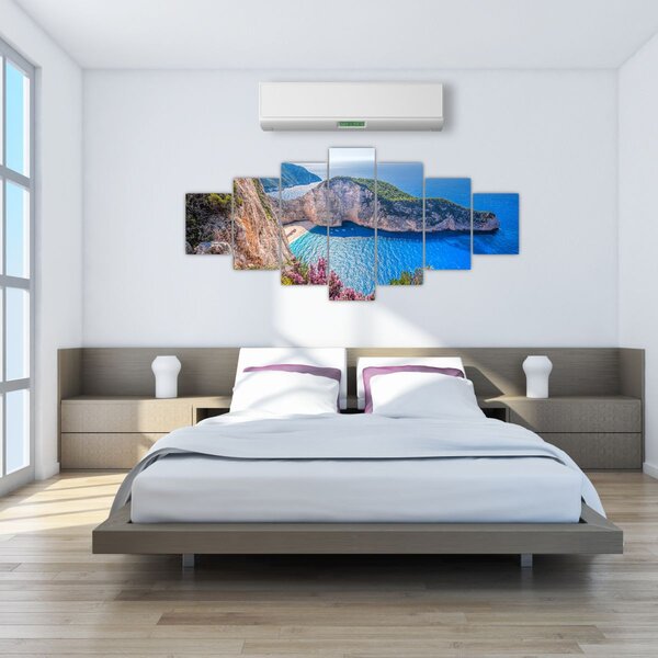 Obraz - Pláž Navagio, Řecko (210x100 cm)