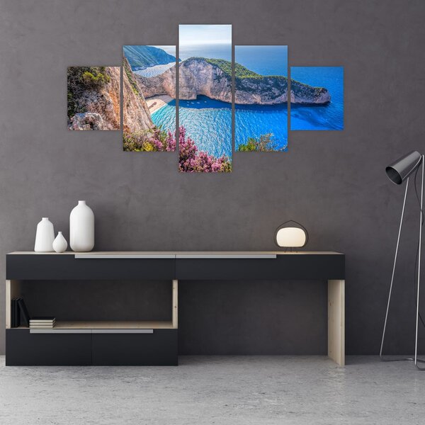 Obraz - Pláž Navagio, Řecko (125x70 cm)