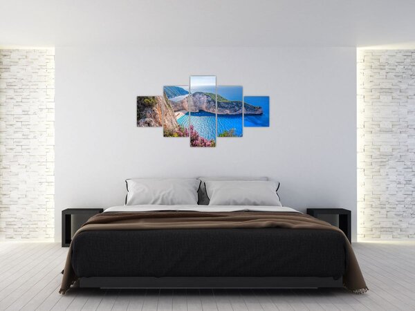 Obraz - Pláž Navagio, Řecko (125x70 cm)