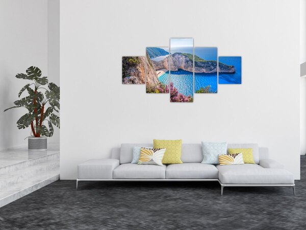 Obraz - Pláž Navagio, Řecko (125x70 cm)