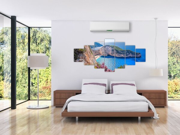 Obraz - Pláž Navagio, Řecko (210x100 cm)