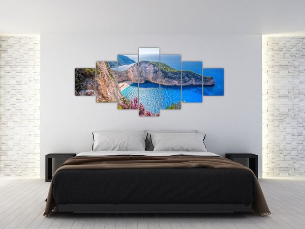 Obraz - Pláž Navagio, Řecko (210x100 cm)