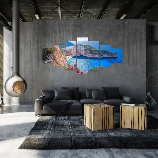 Obraz - Pláž Navagio, Řecko (210x100 cm)