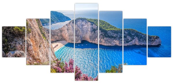 Obraz - Pláž Navagio, Řecko (210x100 cm)