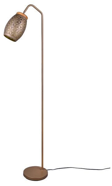 Stojací lampa BIDAR hnědá/přírodní