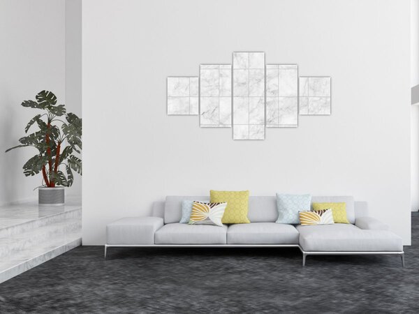 Obraz - Mramorové dlaždice (125x70 cm)