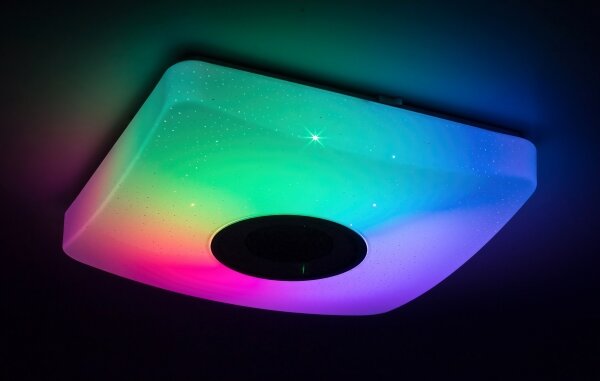 Rabalux - LED RGB Stmívatelné stropní svítidlo s reproduktorem LED/18W/230V + DO