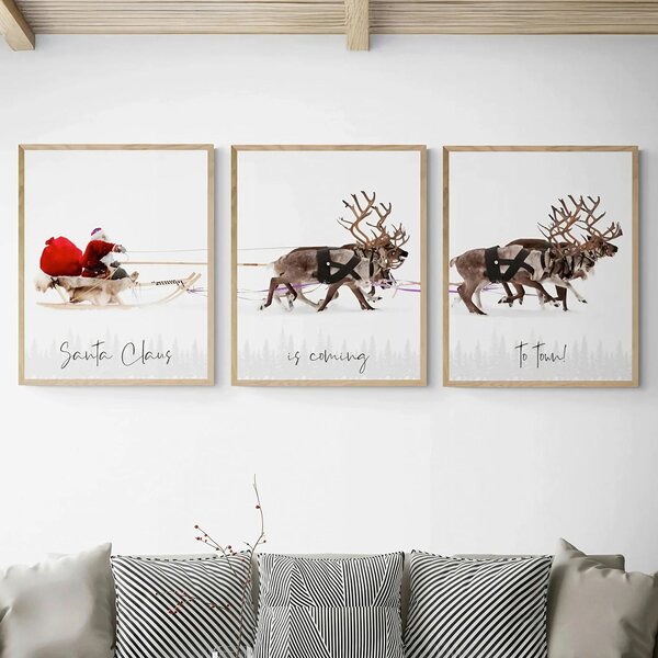 SADA OBRAZŮ, 33/48/2 cm X-Mas - Obrazy na plátně, Online Only
