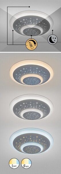 Rabalux - LED Stmívatelné stropní svítidlo LED/47W/230V 3000-6000K + DO