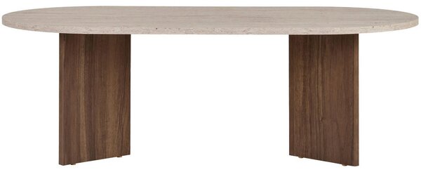 KONFERENČNÍ STOLEK, barvy vlašských ořechů, slonovinová, kompozitní dřevo, 119/40/60 cm MID.YOU - Online Only konferenční stolky, Online Only