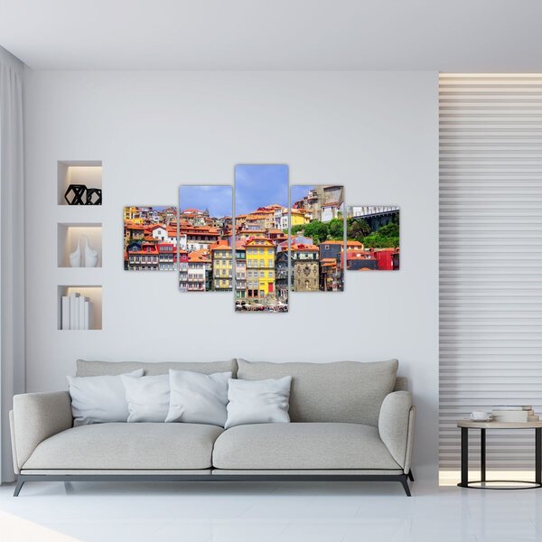 Obraz - Ribeira, Portugalsko (125x70 cm)