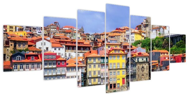Obraz - Ribeira, Portugalsko (210x100 cm)