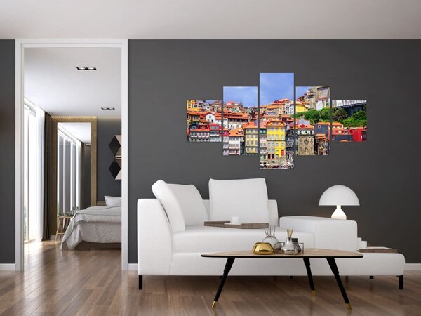 Obraz - Ribeira, Portugalsko (125x70 cm)