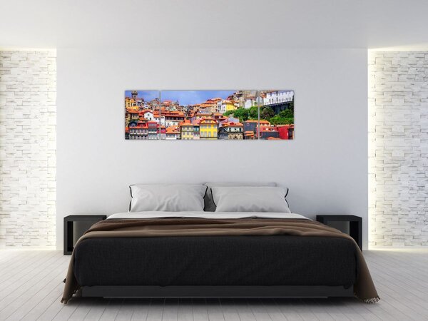 Obraz - Ribeira, Portugalsko (170x50 cm)