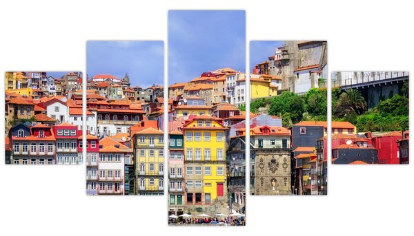 Obraz - Ribeira, Portugalsko (125x70 cm)