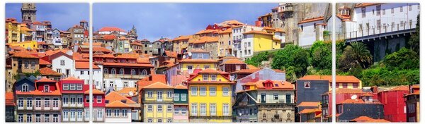 Obraz - Ribeira, Portugalsko (170x50 cm)