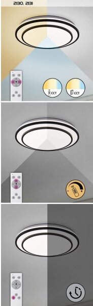 Rabalux 2131 - LED Stmívatelné stropní svítidlo LUPITA LED/40W/230V stříbrná +DO