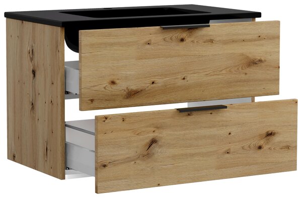 SKŘÍŇKA S UMYVADLEM dub artisan Held - Umyvadla se skříňkou, Online Only