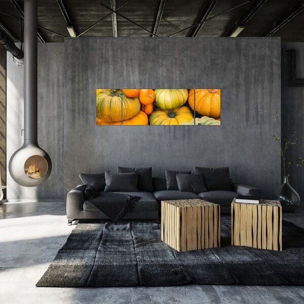 Obraz - Podzimní dýně (170x50 cm)