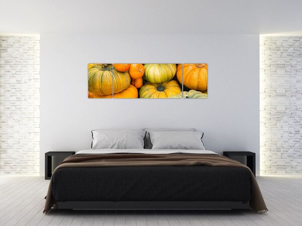 Obraz - Podzimní dýně (170x50 cm)