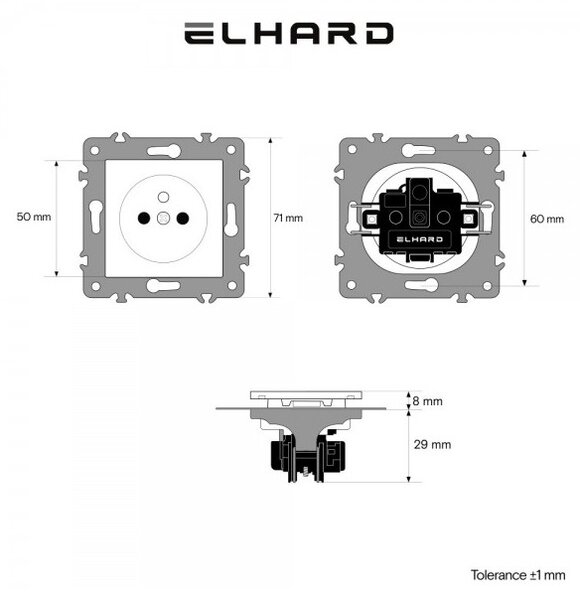 Elhard Zásuvka Royal, bílá YK2100W