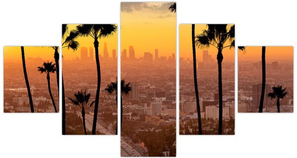 Obraz - Panorama Los Angeles (125x70 cm)