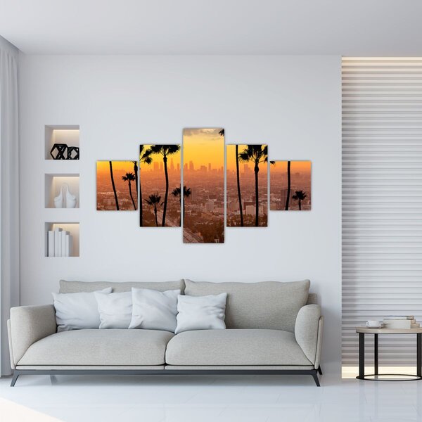 Obraz - Panorama Los Angeles (125x70 cm)