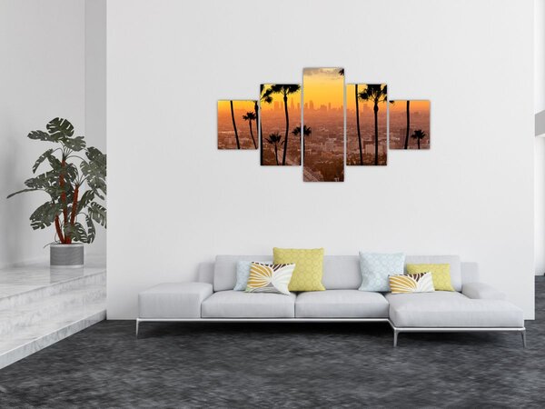 Obraz - Panorama Los Angeles (125x70 cm)
