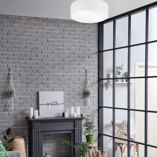 Stropní svítidlo SIRJA 2xE27/15W/230V pr. 45 cm bílá