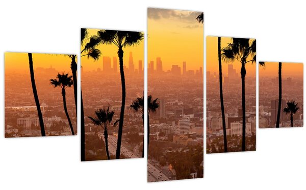 Obraz - Panorama Los Angeles (125x70 cm)