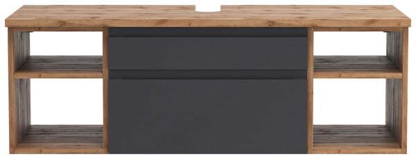 SKŘÍŇKA POD UMYVADLO, dub wotan, 120/41/47 cm Held - Koupelnové série, Online Only