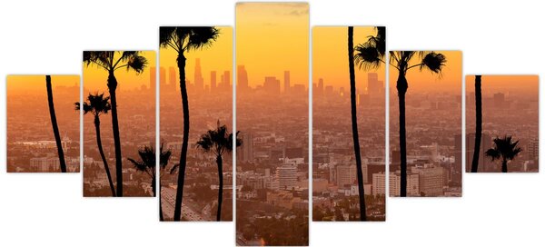 Obraz - Panorama Los Angeles (210x100 cm)
