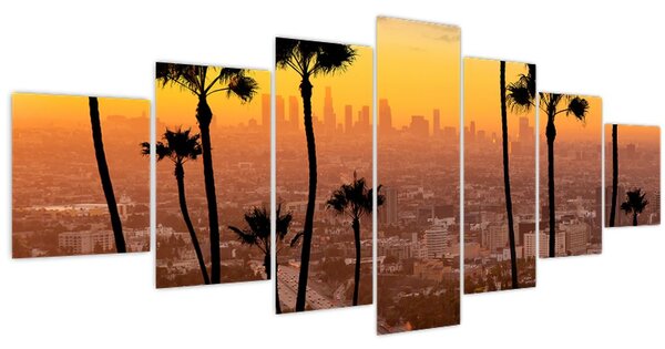 Obraz - Panorama Los Angeles (210x100 cm)