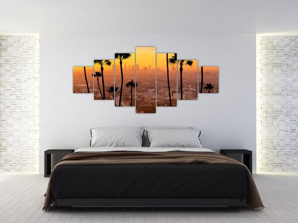 Obraz - Panorama Los Angeles (210x100 cm)