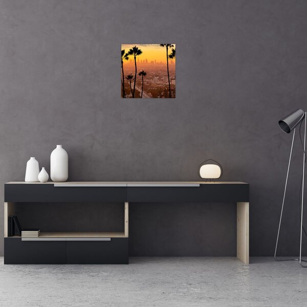 Obraz - Panorama Los Angeles (30x30 cm)