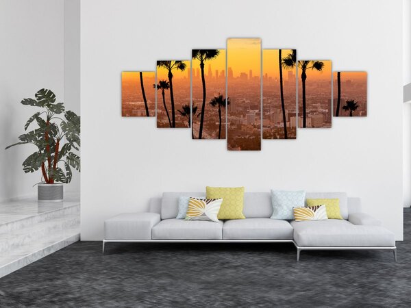 Obraz - Panorama Los Angeles (210x100 cm)