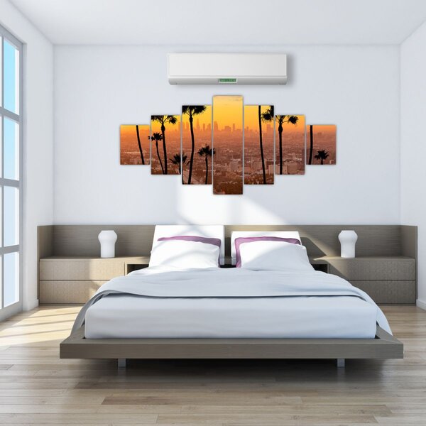 Obraz - Panorama Los Angeles (210x100 cm)