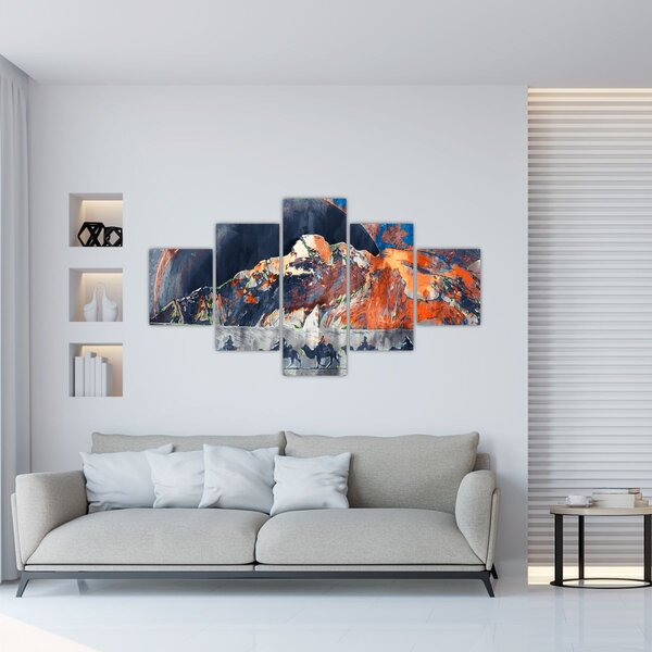 Obraz - Ilustrace potníků (125x70 cm)
