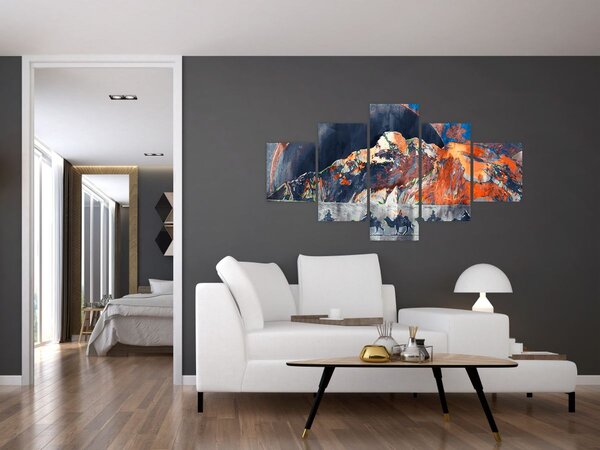 Obraz - Ilustrace potníků (125x70 cm)